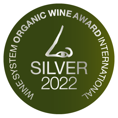 Wine System Wine Award 2022 ümmargune roheline hõbemedaliikoon.